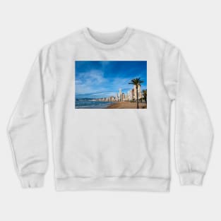 Benidorm Levante Beach Costa Blanca Spain Crewneck Sweatshirt